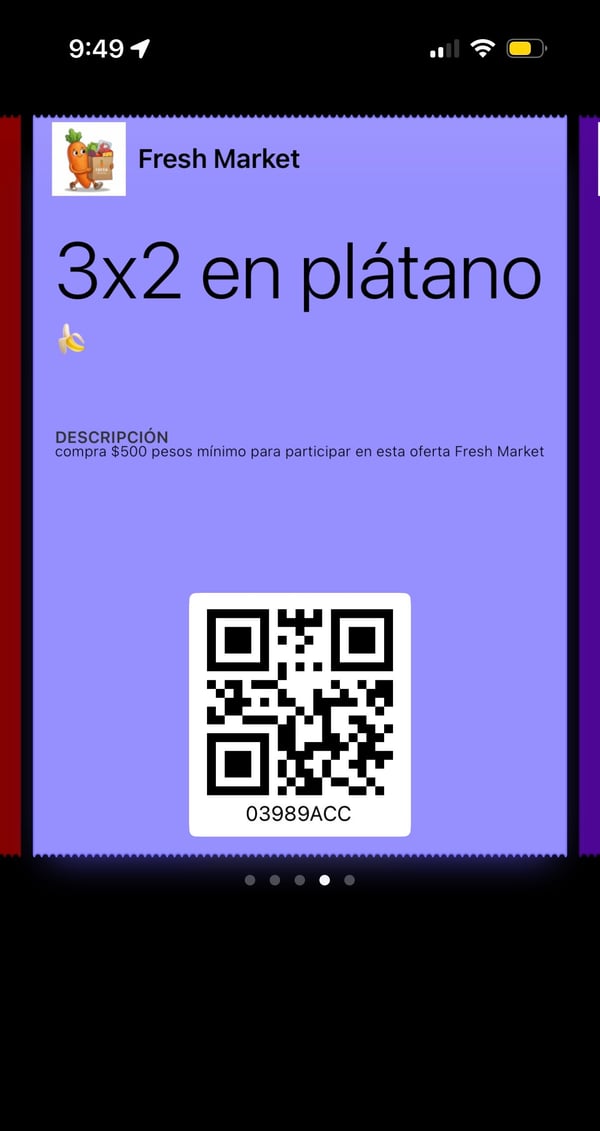 Cupon 3x2 en platano - Fresh Market