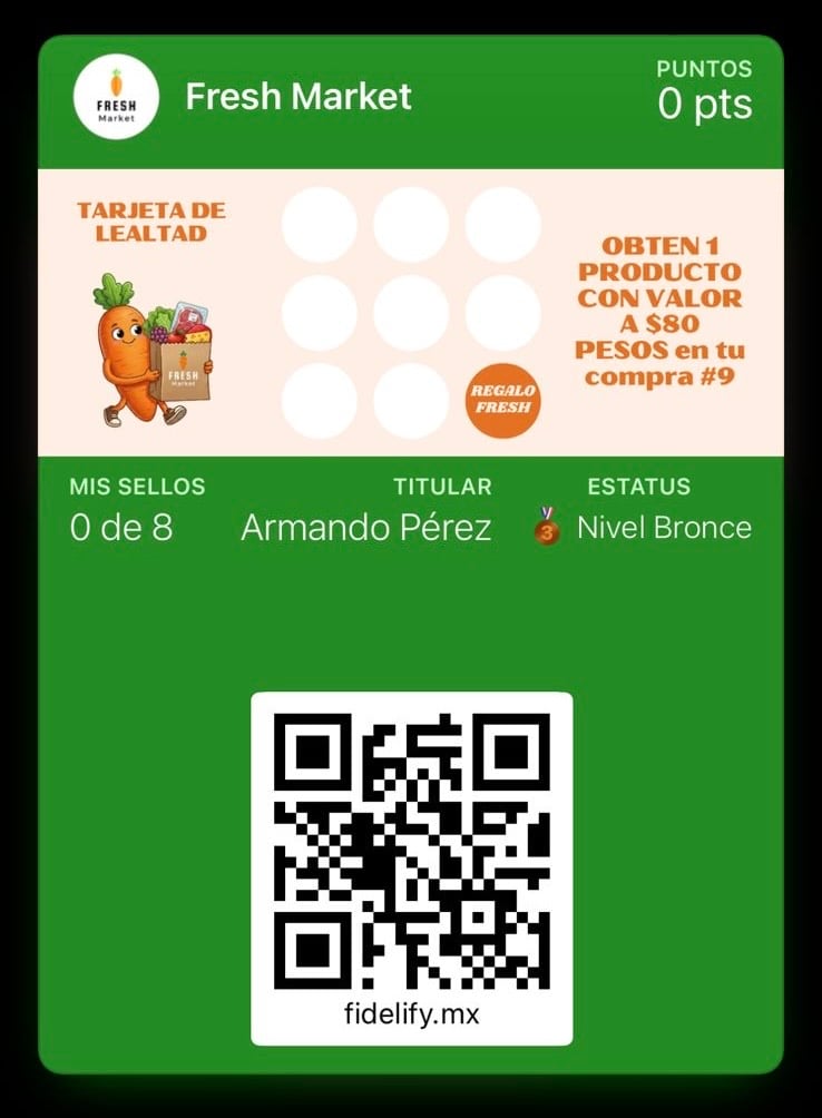 Pase digital Fresh Market